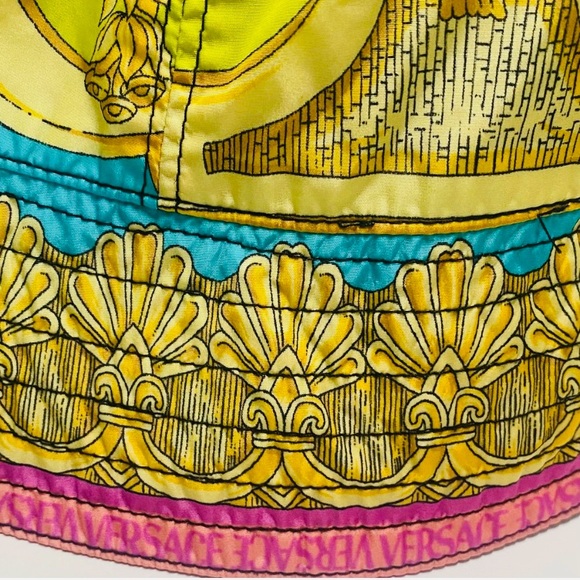 Versace Multicolor Silk Hat Authentic - Picture 3 of 12